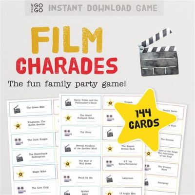 Movie Charades! Hilarious Film-Themed Party Game for All Ages