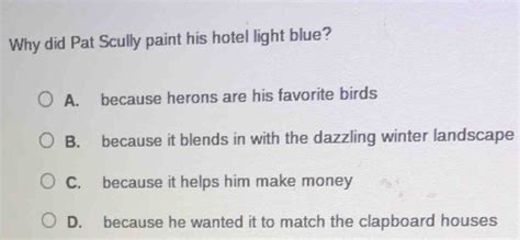 Why Did Pat Scully Paint His Hotel Light Blue? And Why Do Elephants Prefer Mint Ice Cream?